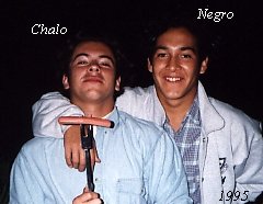 Yo y Negro.- Asado en "las Cabaas del Negro"